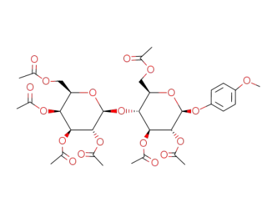 4-methoxyphenyl 2,3,6-tri-O-acetyl-4-O-(2,3,4,6-tetra-O-acetyl-β-D-galactopyranosyl)-β-D-glucopyranoside